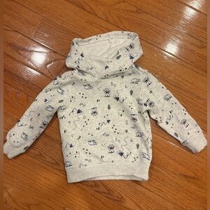 Carter's Gray Hoodie with Fun Prints - 2T